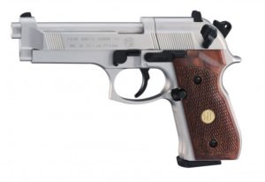 Beretta 92 FS, Nickel / Holz