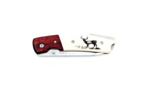 Joker Einhandmesser Hirsch-Motiv