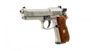 Beretta 92 FS, Nickel / Holz