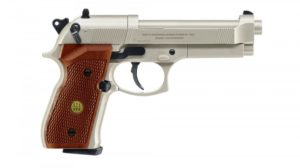 Beretta 92 FS, Nickel / Holz
