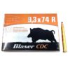 9.3x74R Blaser CDC 16.2g. / 250gr.