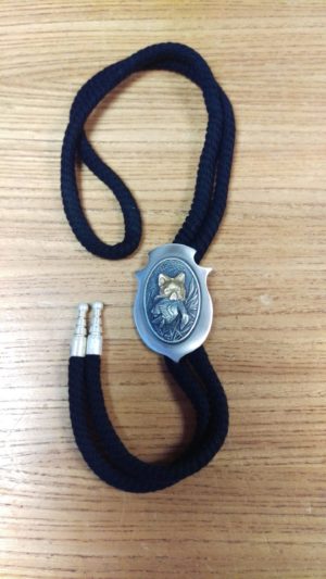 Kravattenband "Fuchs mit Ente"