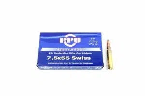 7.5x55 PPU Soft Point 11.3g. / 174grs.