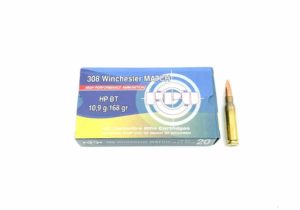 .308 Win. PPU Match HPBT 168grs.