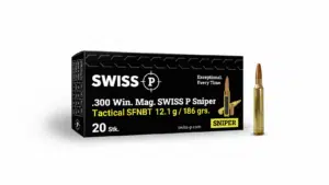 .300 Win. Mag. Swiss P Sniper - Tactical SFNBT 12.1g / 186grs. - 20 Stk.