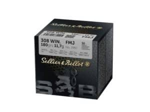 .308 Win. Sellier & Bellot FMJ 180grs.