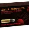 .22lr. Geco Semi-Auto, 2.6g/40grs.