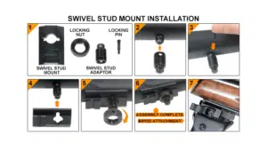 UTG Tactical OP QD-Bipod 5.9 - 7.3"