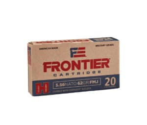 5.56x45 Nato Hornady Frontier FMJ 62grs. 20 Stk.