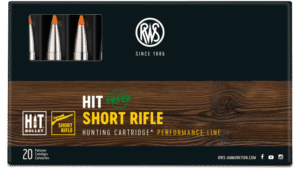 9.3x62 RWS HIT Short Rifle 16.2g / 250grs.