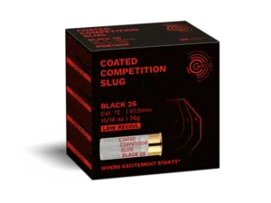 12/67.5 Geco Coated Competition Slug Black, 26g