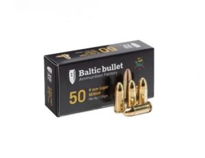9x19mm Baltic Bullet BBAF FMJ 124grs.