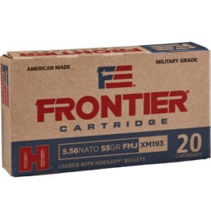 5.56x45 Nato Hornady Frontier FMJ 55grs. (XM193) 20 Stk.