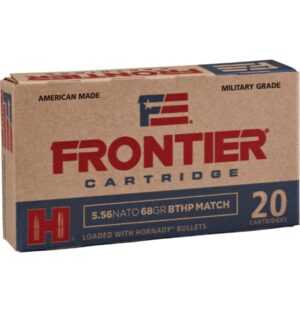 5.56x45 Nato Hornady Frontier BTHP Match 68grs.