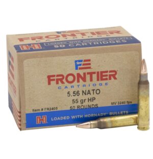 5.56x45 Nato Hornady Frontier HP Match 55grs. 50 Stk.