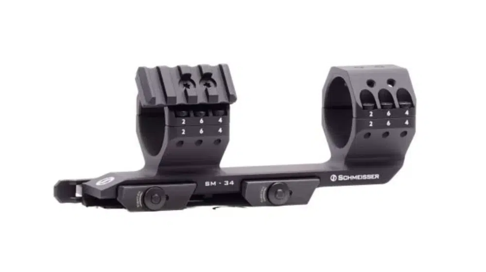 Einblockmontage Schmeisser SM34mm mit QD-Hebel