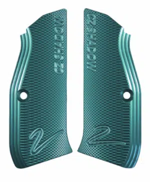 Griffschale CZ Shadow 2 ein Paar blau lang - für Gebrauch ohne Funnel