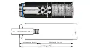 ERA Silencer STI3D M15x1 / Kal. .30