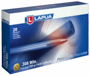 .308 Win. Lapua Subsonic FMJ-BT 13.0g / 200grs.