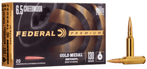 6.5 Creedmoor Federal Gold Medal Berger AR Hybrid OTM Tactical 130grs. - 20 Stk.