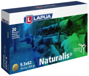 9.3x62 Lapua Naturalis 16.2g / 250grs.