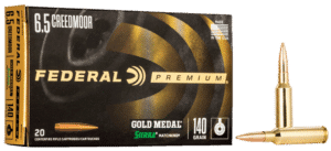 6.5 Creedmoor Federal Gold Medal Sierra MatchKing 140grs. - 20 Stk.