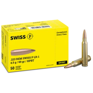 .223 Rem. Swiss P LR-1 HPBT 4.5g / 69grs. - 50 Stk.