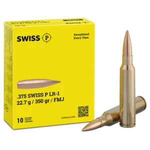 .375 Swiss P LR-1 FMJ 22.7g / 350grs. - 10 Stk.