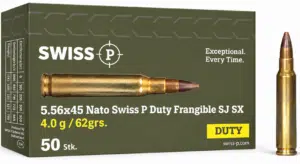 5.56x45 Nato Swiss P Duty Frangible SJ SX 4.0g / 62grs. - 50 Stk.