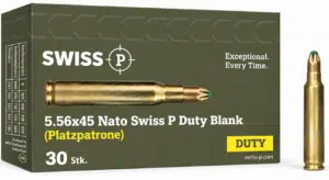 5.56x45 Nato Swiss P Duty Blank (Platzpatrone) - 30 Stk.